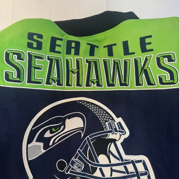 NWOT Seattle Seahawks G-111 Embroidered Logo Bomber Varsity Jacket - Picture 9 of 16